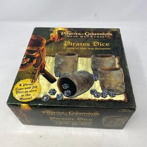 2006 Disney Pirates Of The Caribbean Dead Man's Chest Pirates Dice Game COMPLETE